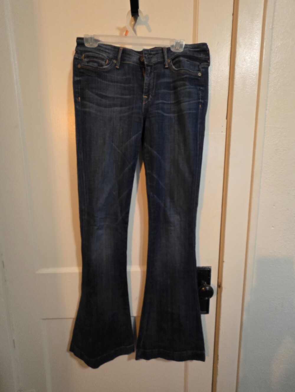 7 For All Mankind Women’s Bootcut Jeans in Dark Blue Indigo